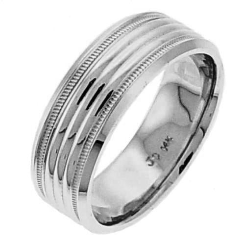 14K or 18K White Gold Traditional Ring