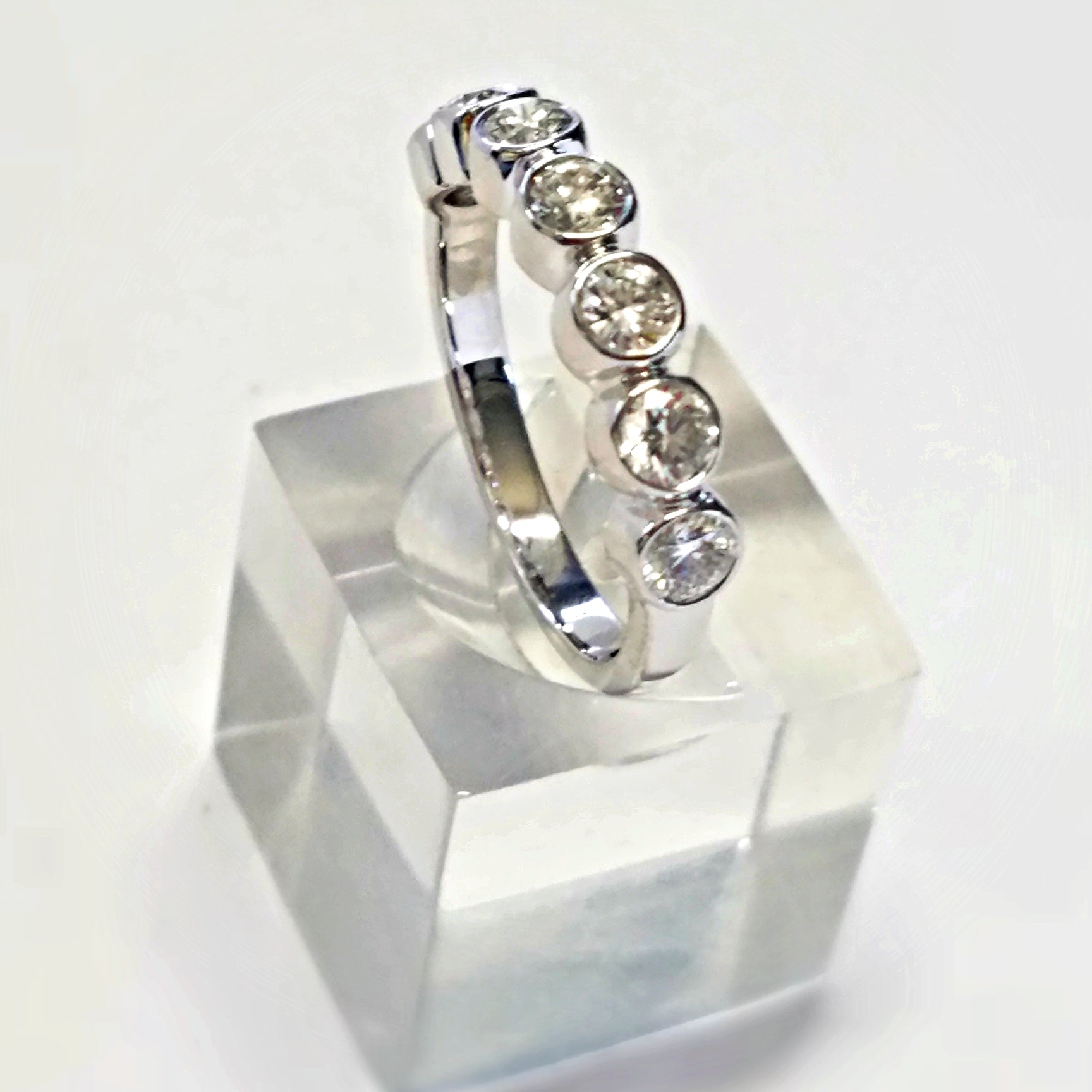 Tiffany & Co. 7 diamond Heart Shaped .950 Plat Ring* sz. 5 1/2 * Retail  $3400.00 | eBay