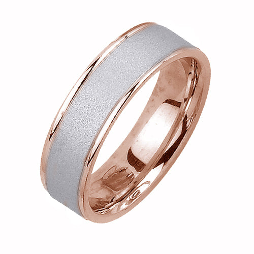 14K or 18K Two-Tone Gold Plain Ring